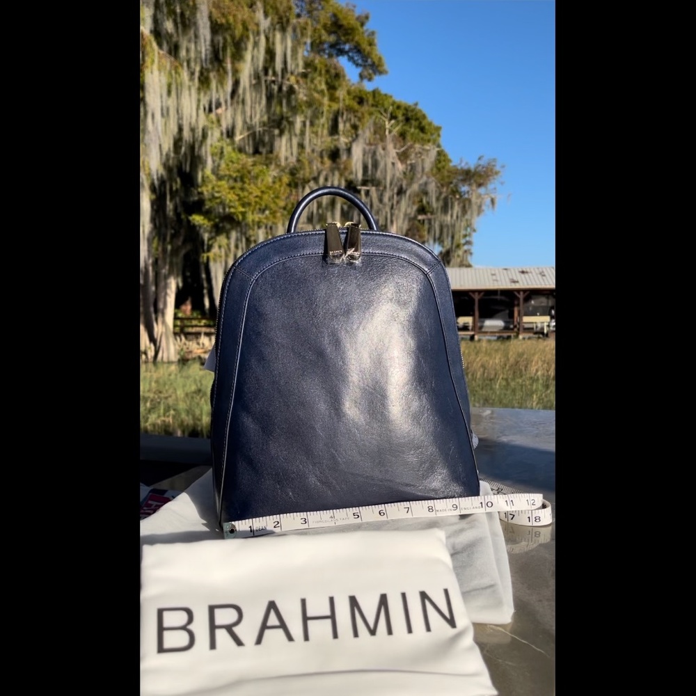 Brahmin - Rosemary Navy Topsail Backpack